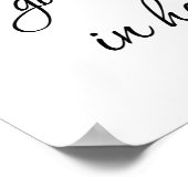Zeit und Ergebnisse Poster (Ecke)