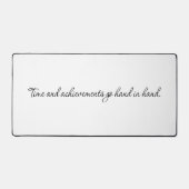 Zeit und Ergebnisse Schreibtischunterlage (Vorderseite)