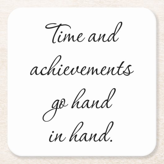 Zeit und Ergebnisse Untersetzer (Vorderseite)