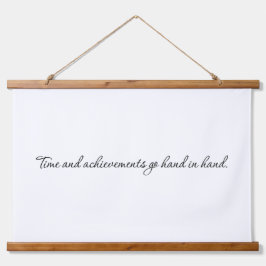 Zeit und Errungenschaften Holzklappen Wandteppich Mit Holzrahmen