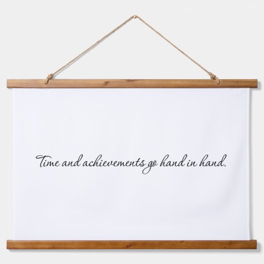 Zeit und Errungenschaften Holzklappen Wandteppich Mit Holzrahmen (Vorne)