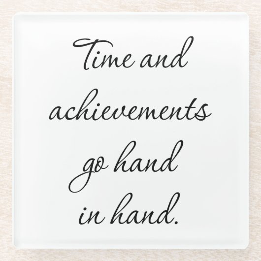 Zeit und Errungenschaften Untersetzer (Vorderseite)