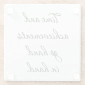 Zeit und Errungenschaften Untersetzer (Rückseite)