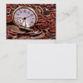 Zeit und Geld-Visitenkarte Visitenkarte (Vorne/Hinten)