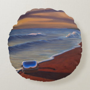 Zeit und Gezeiten 1999 Rundes Kissen