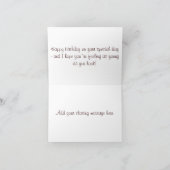 Zeit und Gezeiten-Geburtstag Karte (Innenseite)