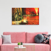 Zeit und Jahreszeit Leinwanddruck (Insitu (Wohnzimmer))