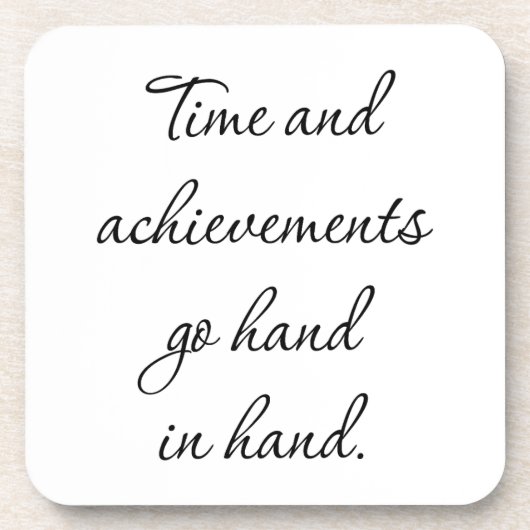 Zeit und Leistungen harter Kunststoff-Untersetzer Getränkeuntersetzer (Vorderseite)