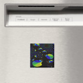 "Zeit und Raum Nummer eins" ~ Abstrakte Kunstdruck Magnet (In Situ (Geschirrspüler))