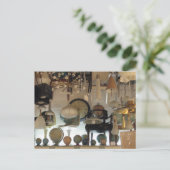 Zeit und Raum Postkarte (Stehend Vorderseite)