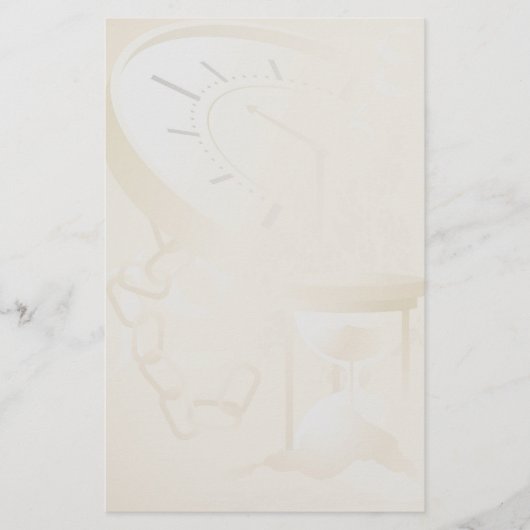 Zeit- und Raumbedarf Briefpapier (Vorderseite)