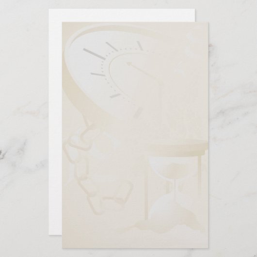 Zeit- und Raumbedarf Briefpapier (Vorne/Hinten)