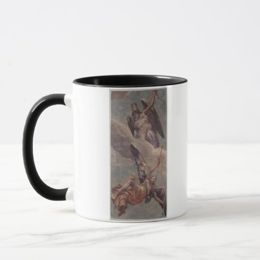 Zeit und Ruhm, vom Sacristy (Fresko) Tasse (Links)