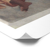 Zeit und Ruhm, von der Sakristin (Fresko) Poster (Ecke)