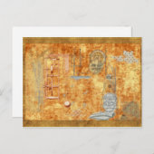 Zeit und Zeit wieder Postkarte (Vorne/Hinten)