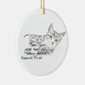 Zeit verbracht mit Katzen… Keramikornament (Rechts)