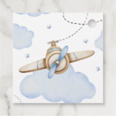 Zeit vergeht Flugzeug Gefallen Geschenkanhänger (Rückseite)