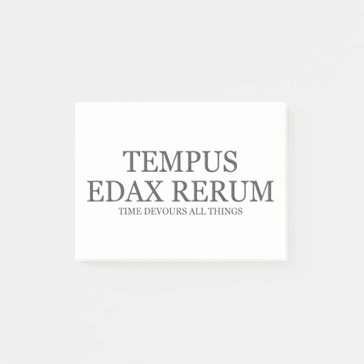 Zeit verschlingt alle Sachen - Dunkelheit Post-it Klebezettel (Vorderseite)