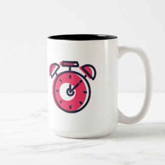 Zeit vorbei zweifarbige tasse