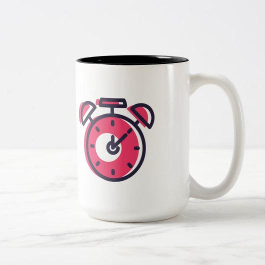 Zeit vorbei zweifarbige tasse (Rechts)