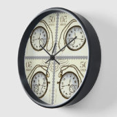 ZEIT WALL CLOCK UHR (Winkel)