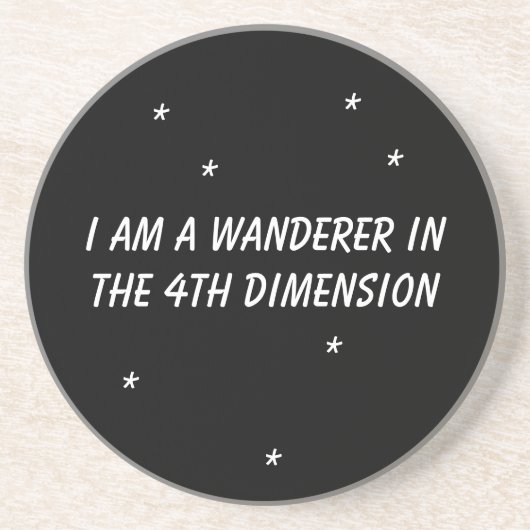 Zeit-Wanderer Sandstein Untersetzer (Vorne)