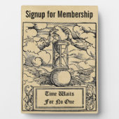 Zeit wartet auf niemanden, der Mitglied ist Fotoplatte (Vorderseite)