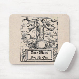Zeit wartet auf niemanden mousepad