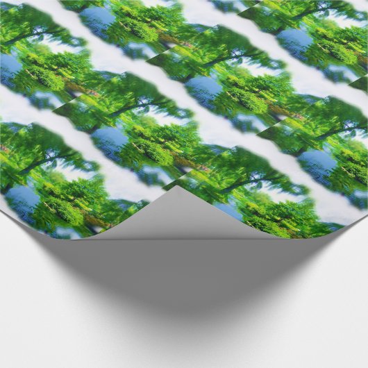 Zeit weg von der Stadt Geschenkpapier (Ecke)