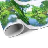 Zeit weg von der Stadt Geschenkpapier (Rolleneckpunkt)