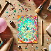 Zeit, Whimsikherzen farbenfroh zu feiern Karte