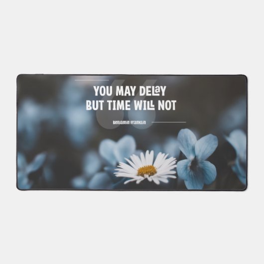 Zeit wird nicht schreibtischunterlage (Vorderseite)