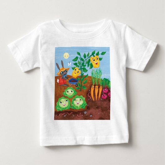 Zeit Zählung-Garten Baby T-shirt (Vorderseite)