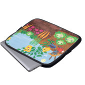 Zeit Zählung-Garten Laptopschutzhülle (Vorne Knopf)