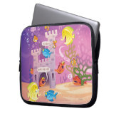 Zeit Zählung-Unter zum Meer Laptopschutzhülle (Vorderseite Links)