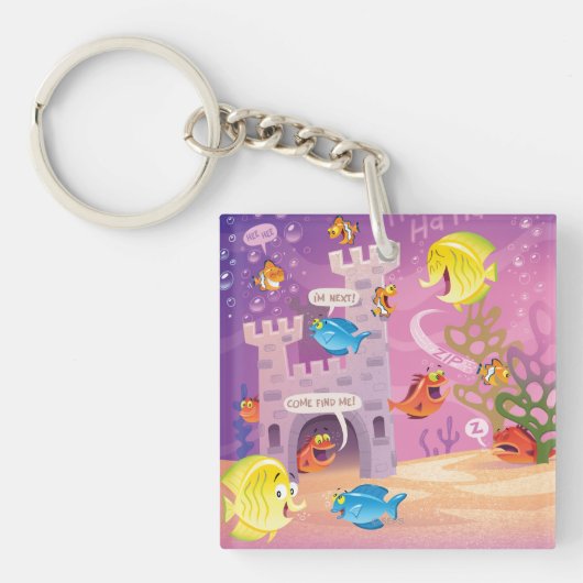 Zeit Zählung-Unter zum Meer Schlüsselanhänger (Vorderseite)