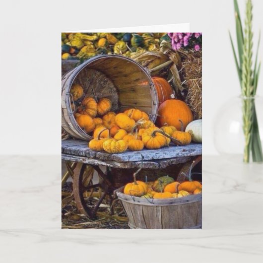 ZEIT ZU DENKEN, WARUM WIR DANKHAFTER ERNTEDANK SIN KARTE (Vorderseite)