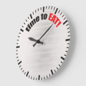 Zeit zu essen! Bodybuilding Bulking Große Wanduhr (Winkel)