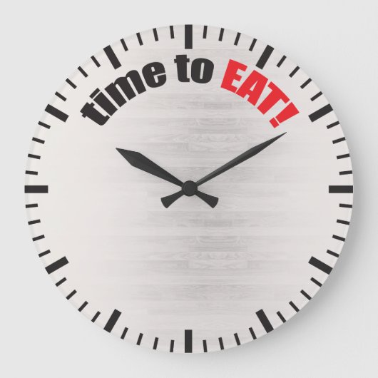 Zeit zu essen! Bodybuilding Bulking Große Wanduhr (Vorderseite)