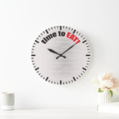 Zeit zu essen! Bodybuilding Bulking Große Wanduhr (Zuhause)