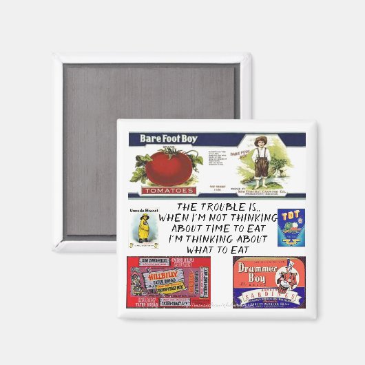 "Zeit zu essen"? Magnet (Vorderseite/Rückseite)