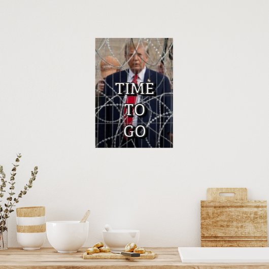 Zeit zu gehen poster (Küche)