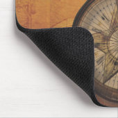 Zeit, zu gehen Steampunk Uhr auf viktorianischem Mousepad (Ecke)