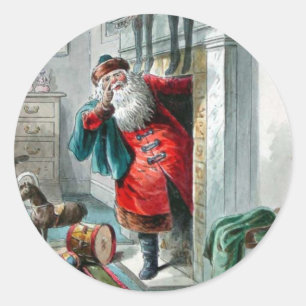Zeit, zu gehen - Weihnachtsaufkleber Runder Aufkleber