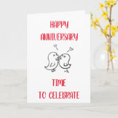 ZEIT ZU "KISS" - DAS IST UNSER "JAHRESTAG" KARTE (Gelbe Blume)