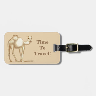 Zeit zu reisen! Camel-Gepäckmarke Gepäckanhänger