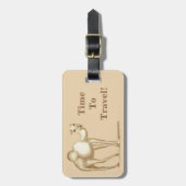 Zeit zu reisen! Camel-Gepäckmarke Gepäckanhänger (Vorderseite vertikal)