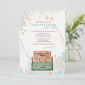 Zeit, zu reisen Wiedersehen-Einladung Einladung (Stehend Vorderseite)