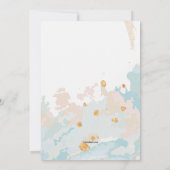 Zeit, zu reisen Wiedersehen-Einladung Einladung (Rückseite)