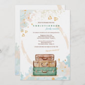 Zeit, zu reisen Wiedersehen-Einladung Einladung (Vorne/Hinten)